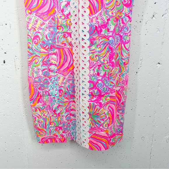 Lilly Pulitzer Women’s size 6 Ryder Hot Pink Multi Swish Fish Shift Dress - Picture 4 of 12